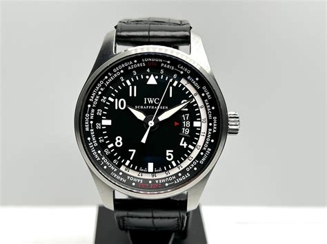 iwc gmt|iwc pilot worldtimer.